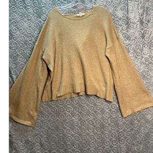 Prologue Women's XXL‎ Beige Cozy Knit Bell Sleeve Sweater